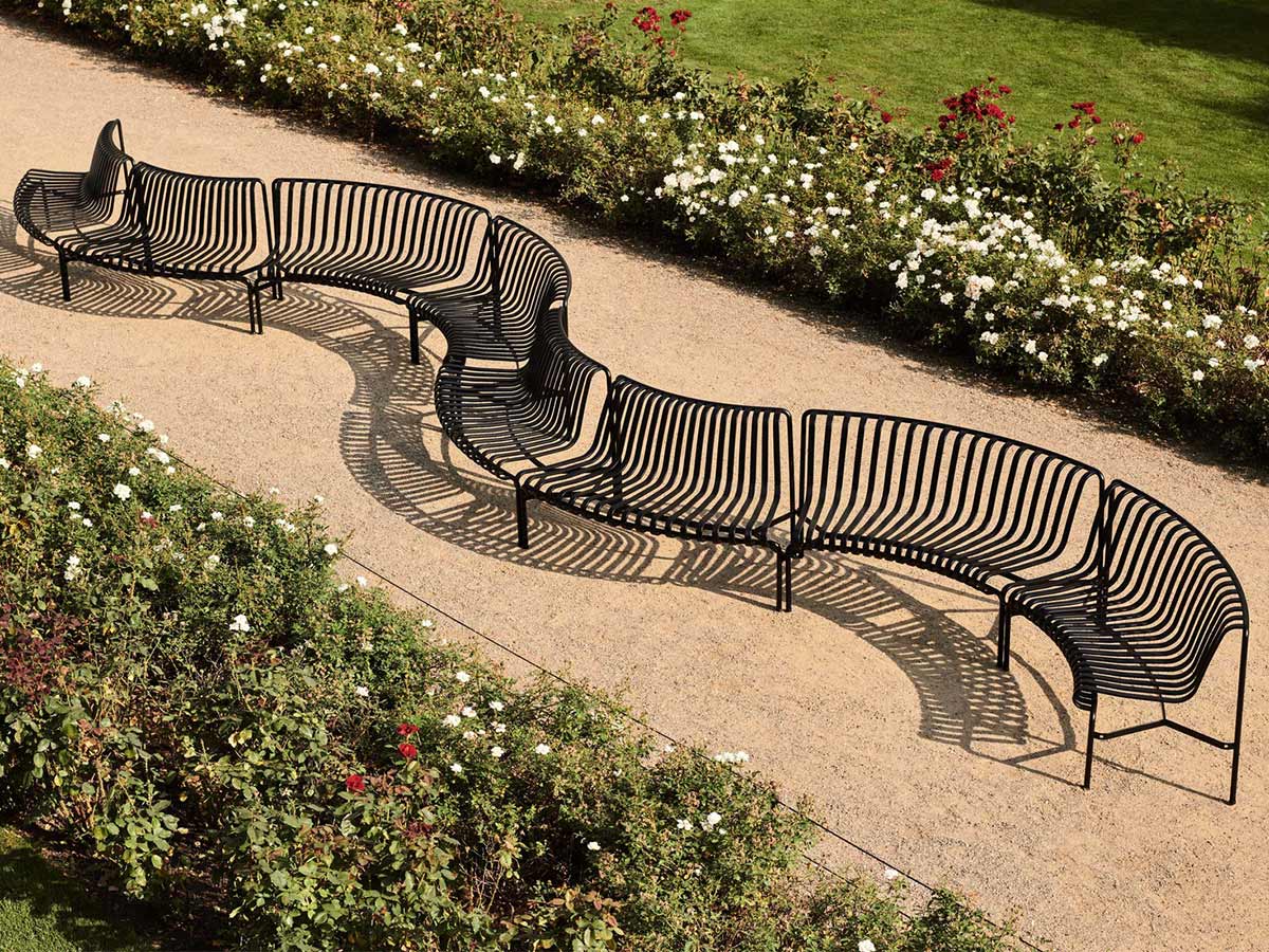 Hay Palissade Park Dining Bench In Out Starter Set