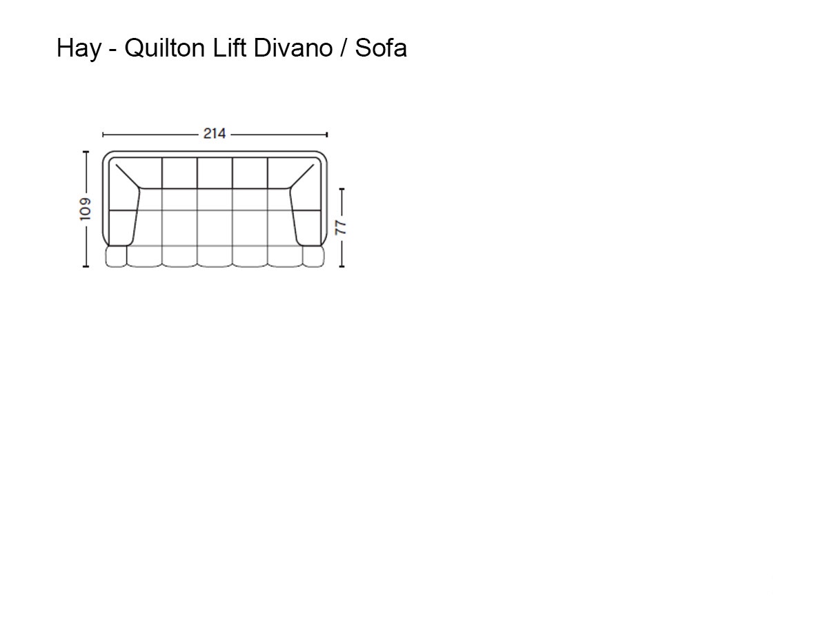 Hay Quilton Lift 2 Seater Sofa