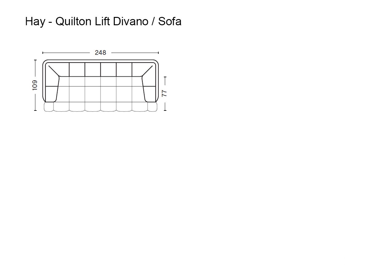 Hay Quilton Lift 3 Seater Sofa