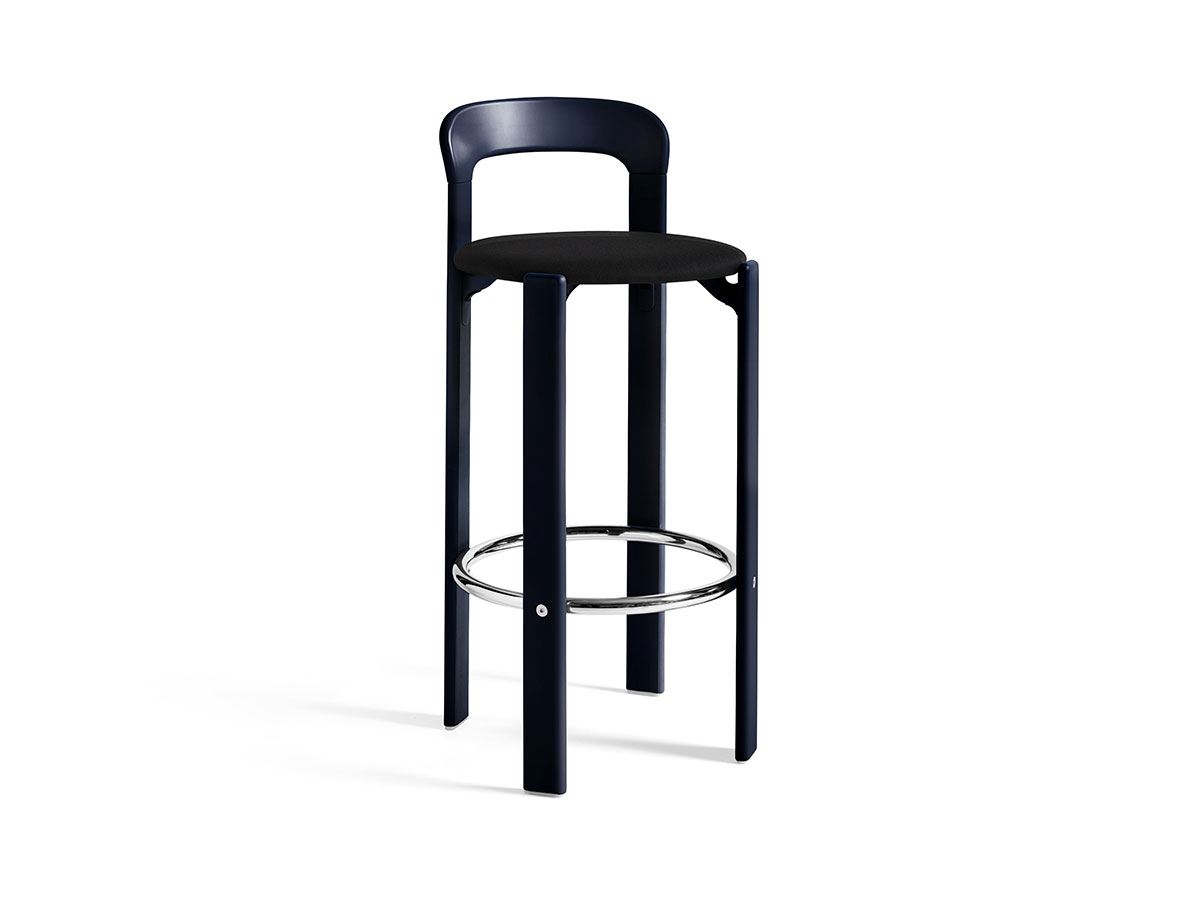 Hay Rey High Bar Stool Upholstered Seat