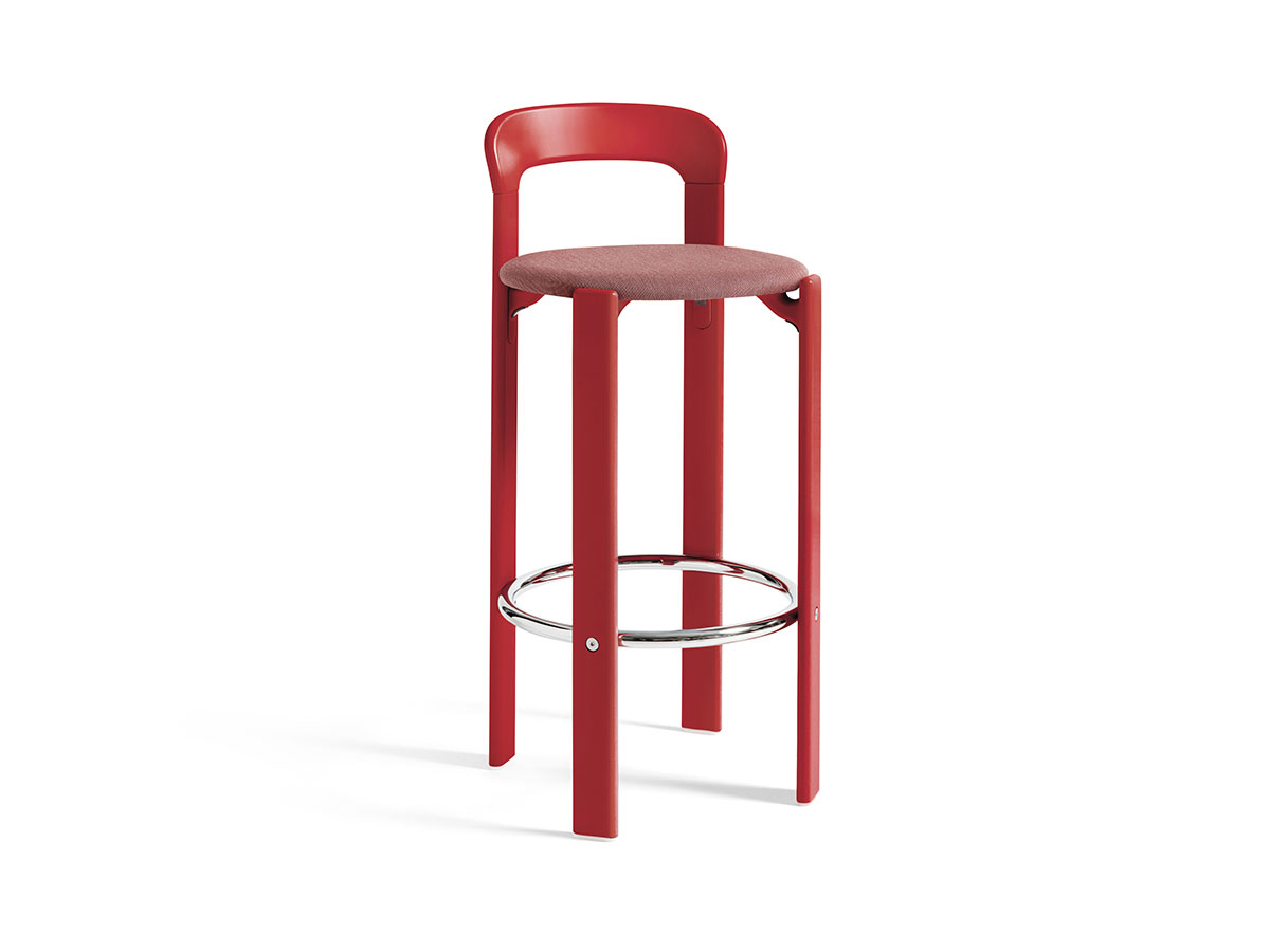 Hay Rey High Bar Stool Upholstered Seat