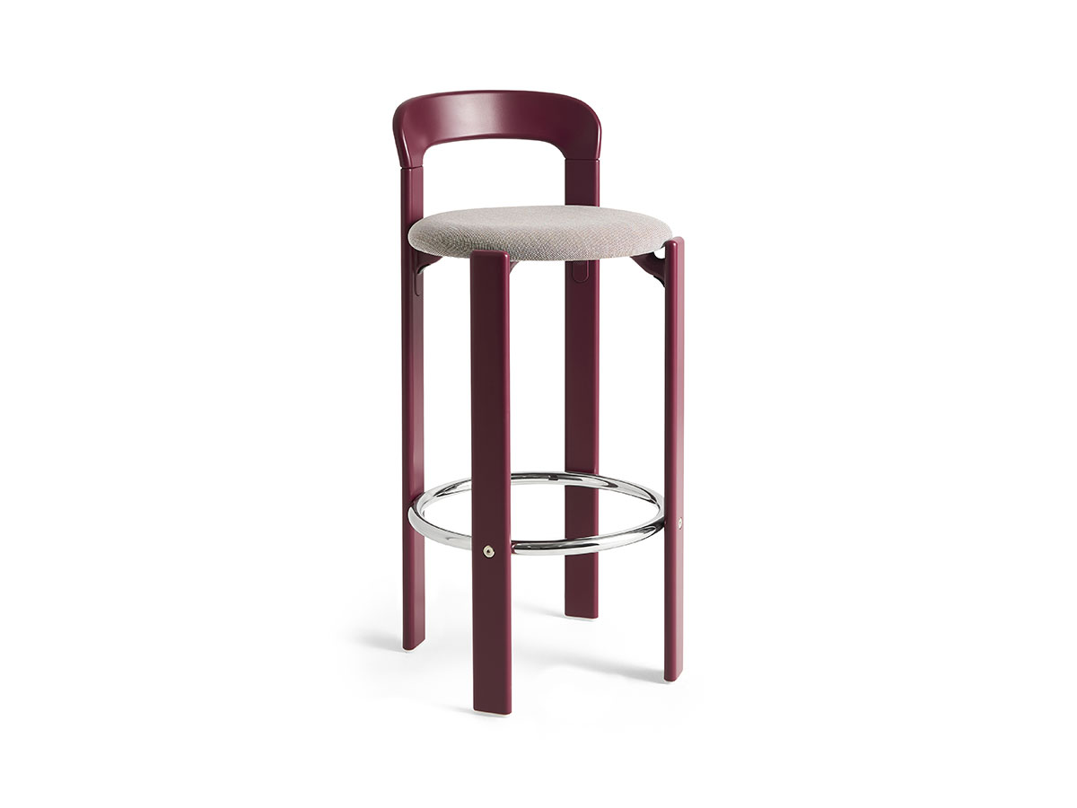 Hay Rey High Bar Stool Upholstered Seat