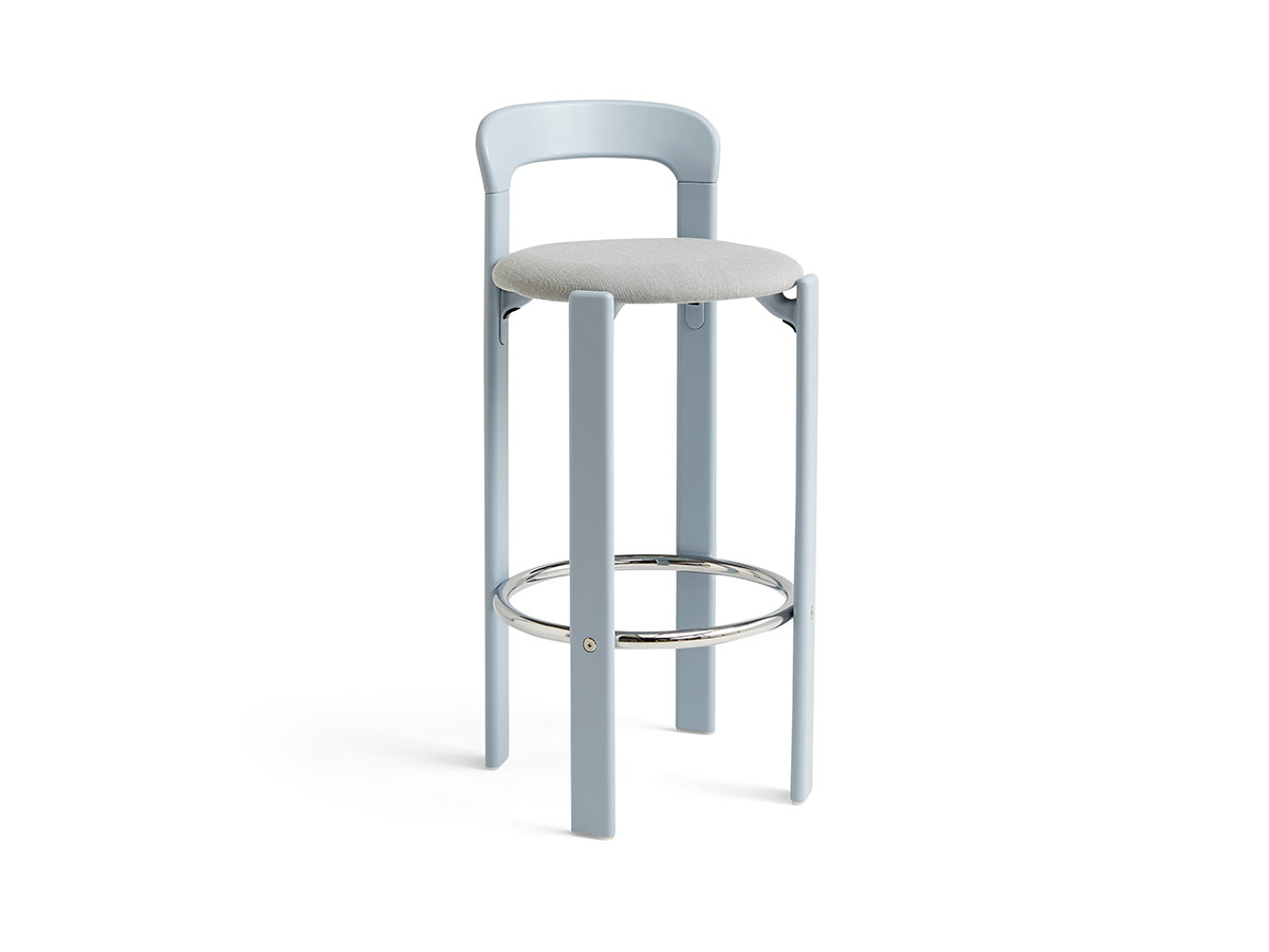 Hay Rey High Bar Stool Upholstered Seat