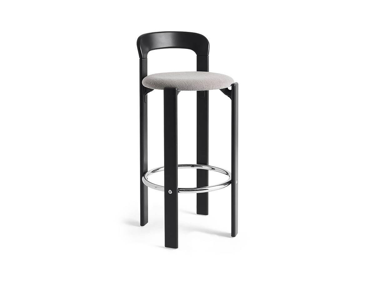 Hay Rey High Bar Stool Upholstered Seat