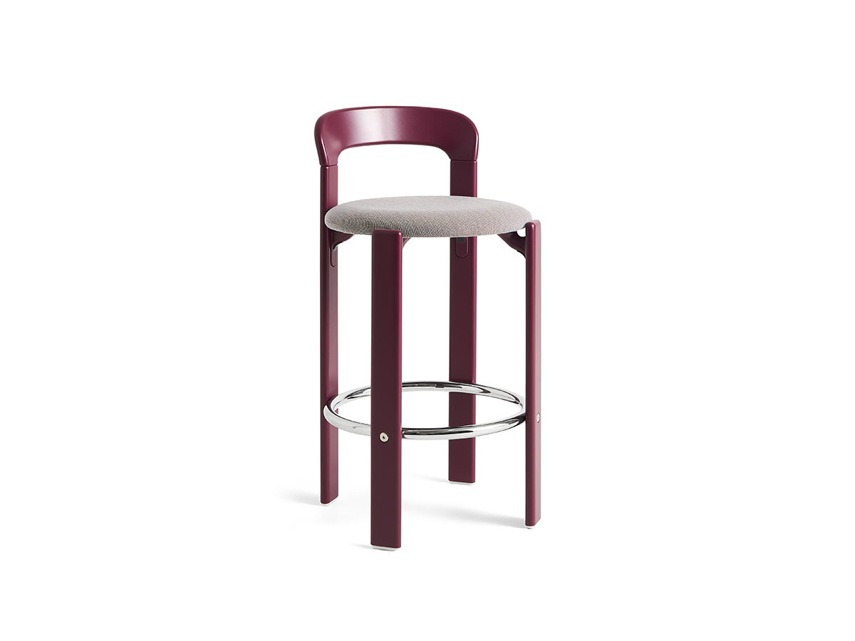 Hay Rey Low Bar Stool Upholstered Seat