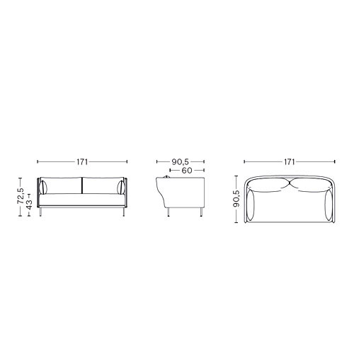 Hay Silhouette Sofa 2 Seater