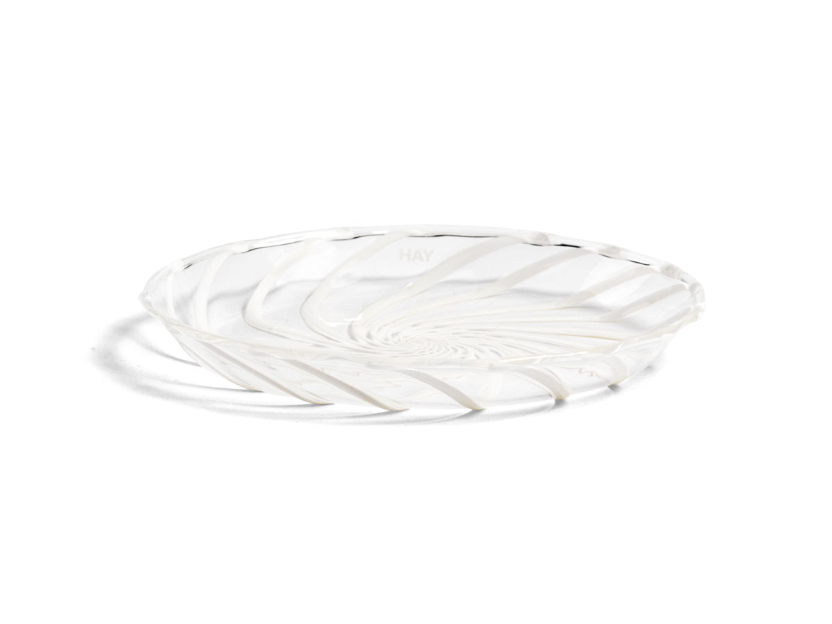 Набор Hay Spin Saucer Set of, 2-Trasparente/Bianco