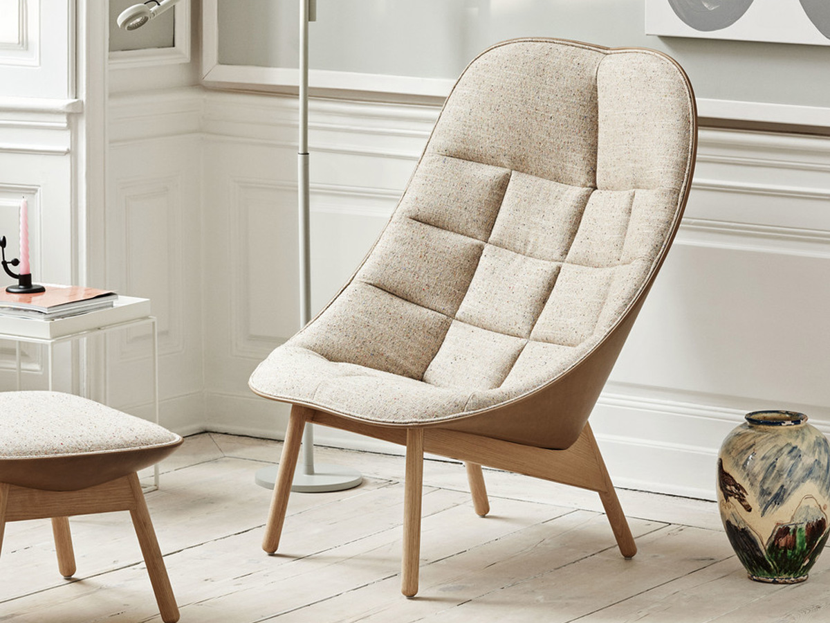 Hay Uchiwa Quilted Armchair Oakbolgherilgg60sense Nougat