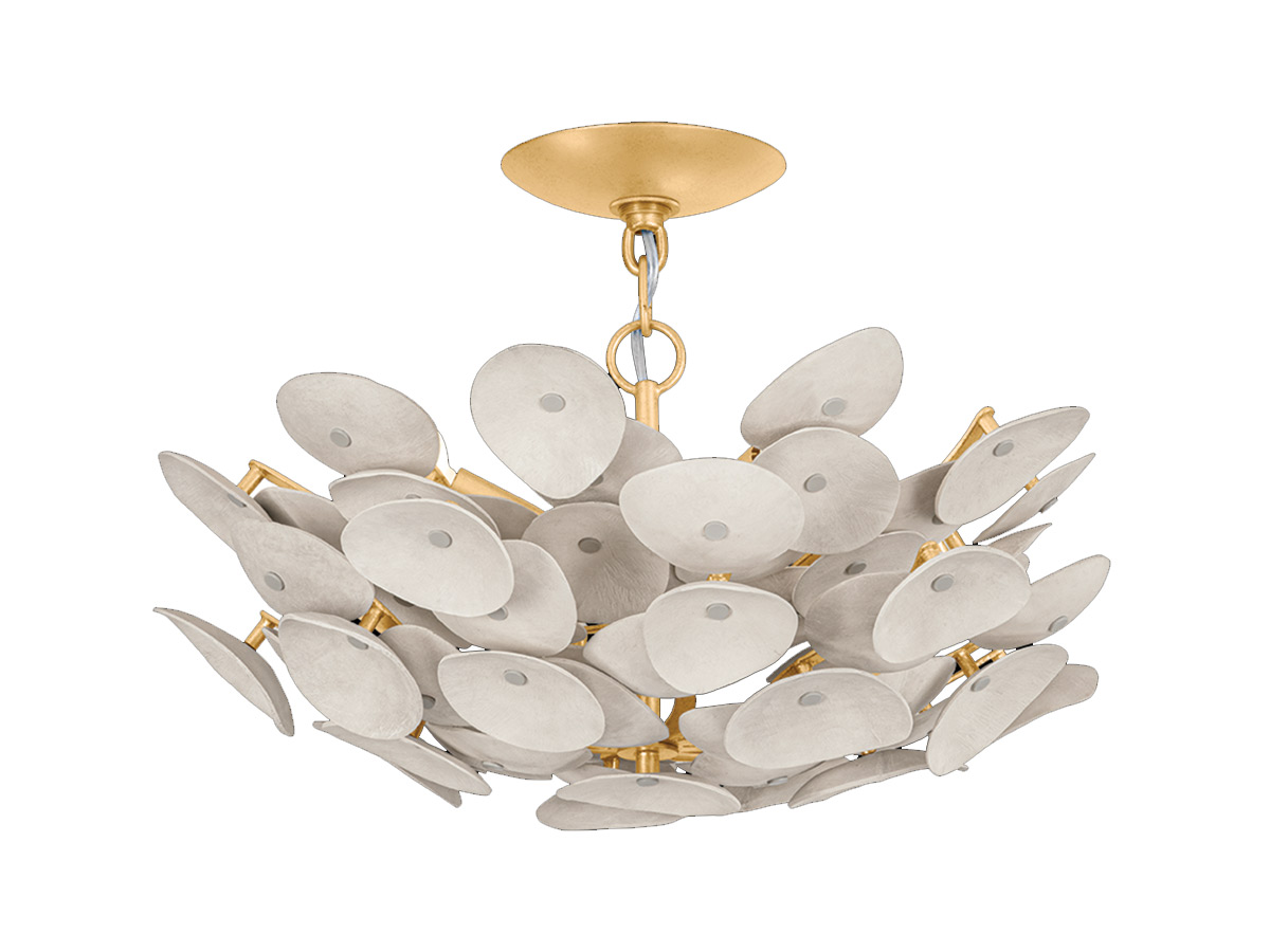 Hudson Valley Lighting Aimi Suspension Lamp Gold Leaf