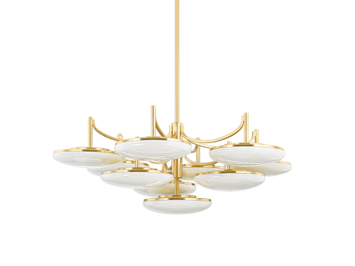 Hudson Valley Lighting Bregman Suspension Lamp Aged Brass