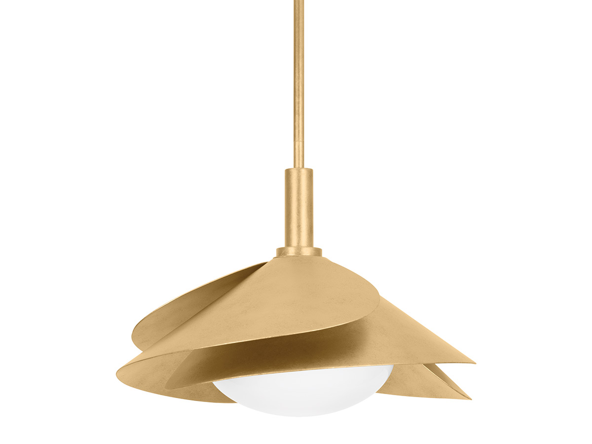 Hudson Valley Lighting Brookhaven 7208 Suspension Lamp Gold Leaf