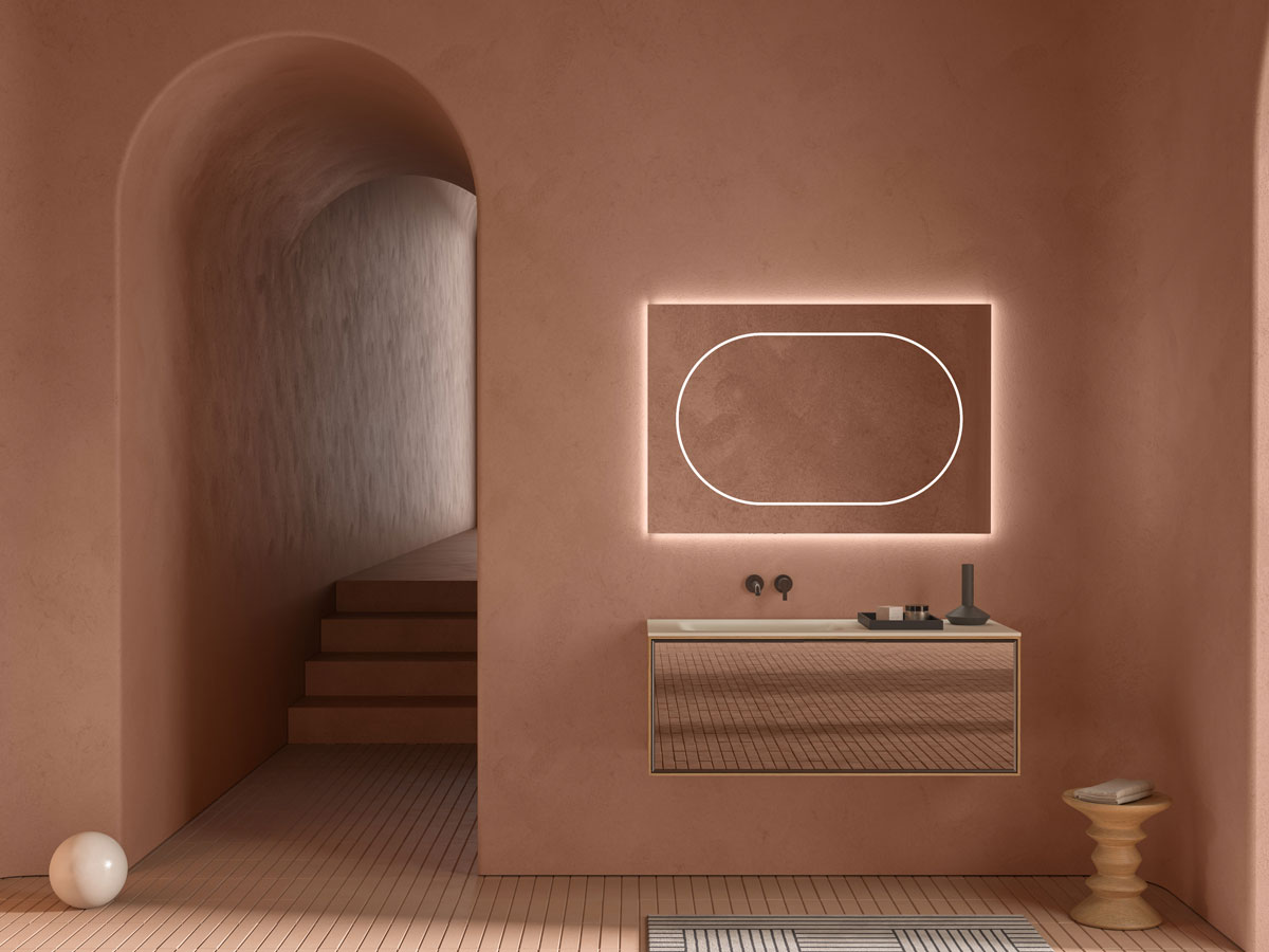 Inbani Alo Oval Mirror With Led Lighting