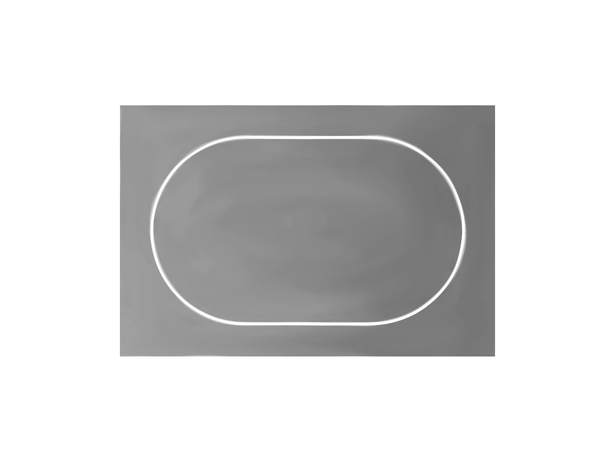 Зеркало Inbani Alo Oval, освещение LED