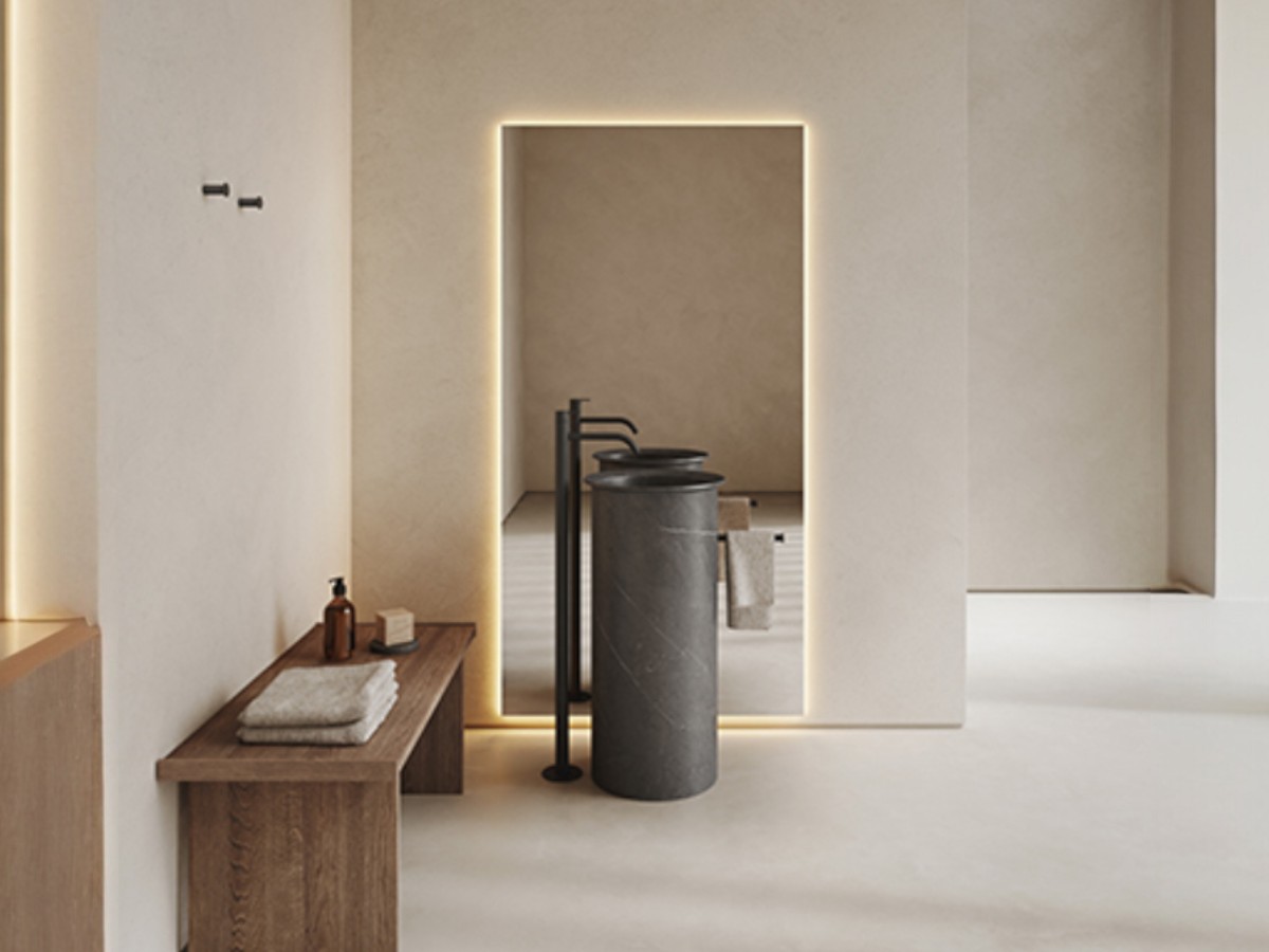 Inbani Edge88 Freestanding Washbasin With Towel Rail