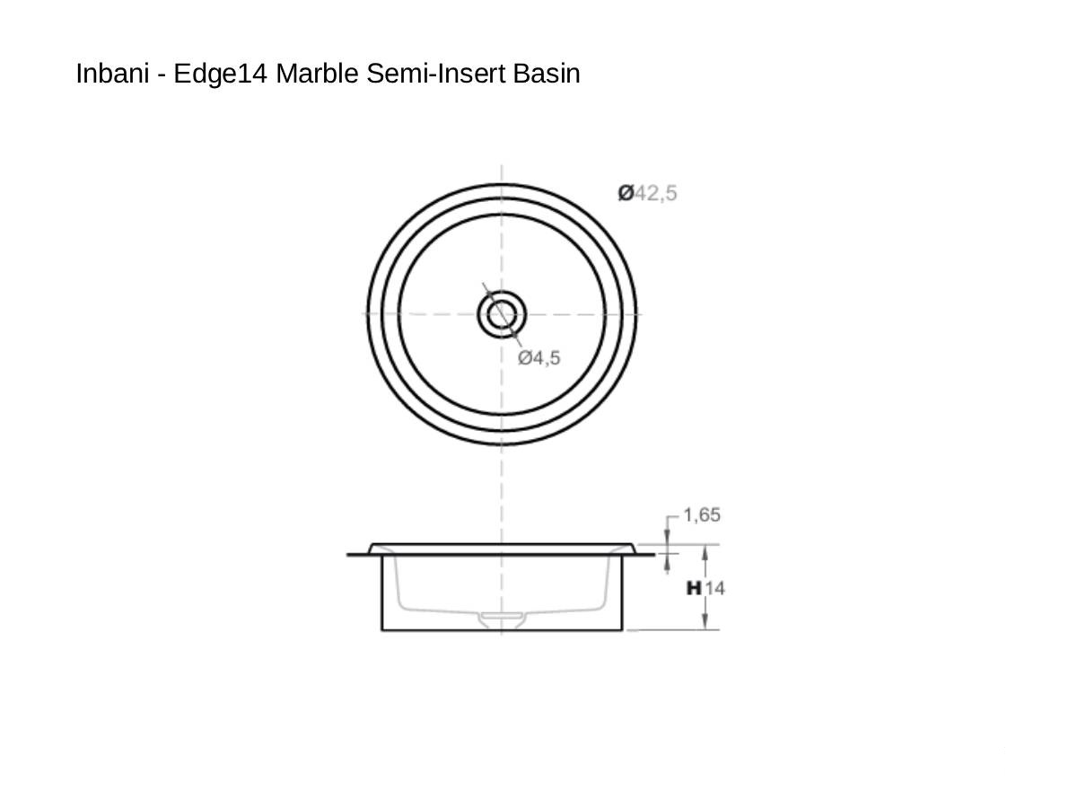 Inbani Edge14 Semi Insert Basin