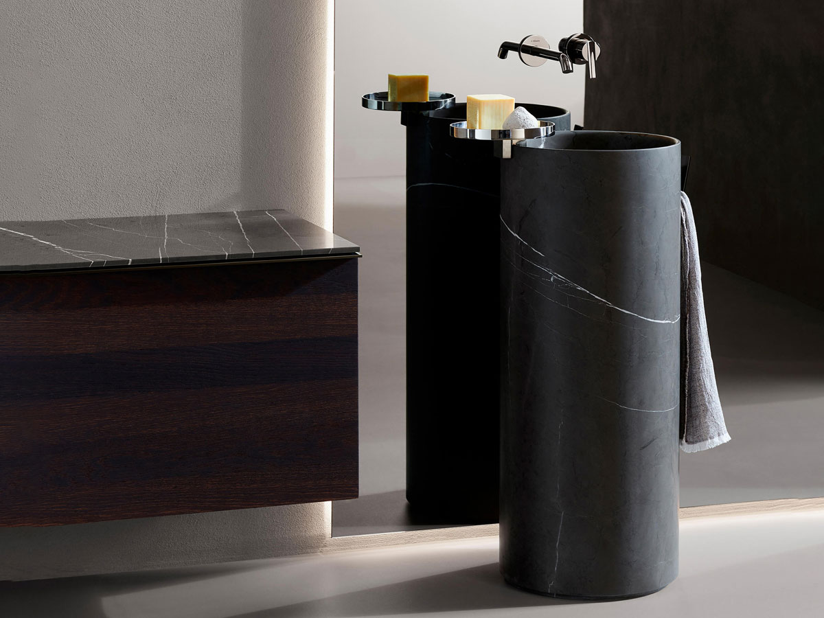 Inbani Giro85 Freestanding Washbasin Marble