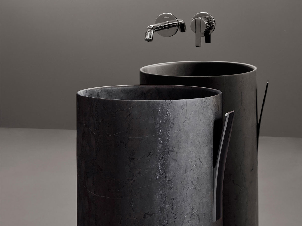 Inbani Giro85 Freestanding Washbasin Marble
