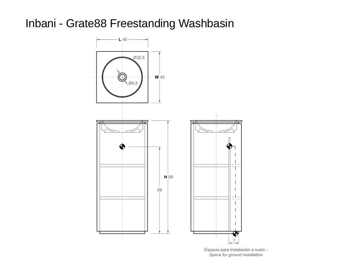Inbani Grate88 Freestanding Washbasin