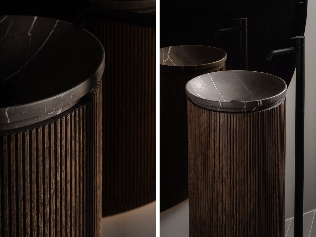 Inbani Grate Freestanding Washbasin Wood