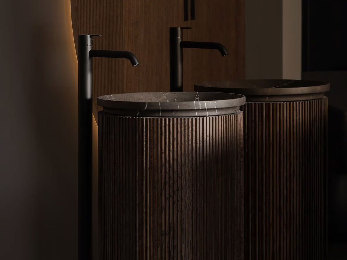 Inbani Grate Freestanding Washbasin Wood