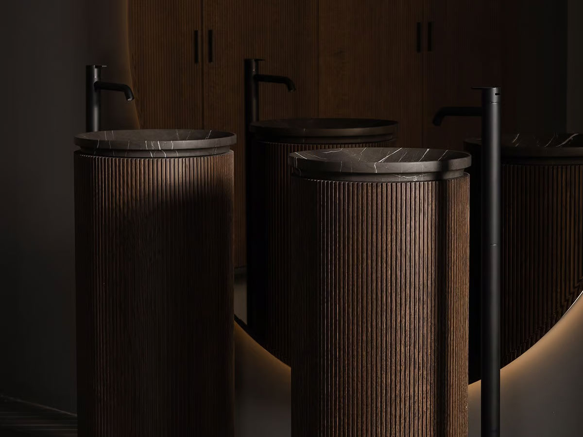 Inbani Grate Freestanding Washbasin Wood