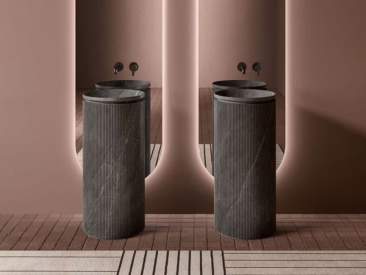 Inbani Grate Freestanding Washbasin Marble