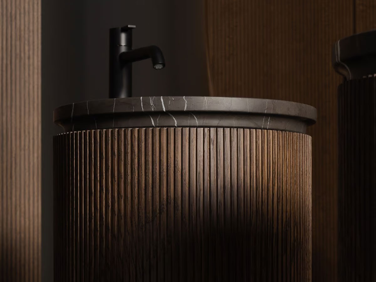 Inbani Grate Freestanding Washbasin Wood
