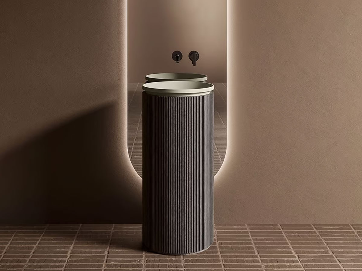 Inbani Grate Freestanding Washbasin Wood