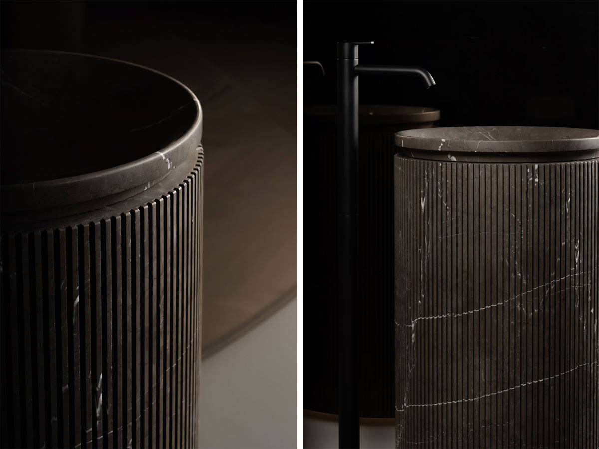 Inbani Grate Freestanding Washbasin Marble