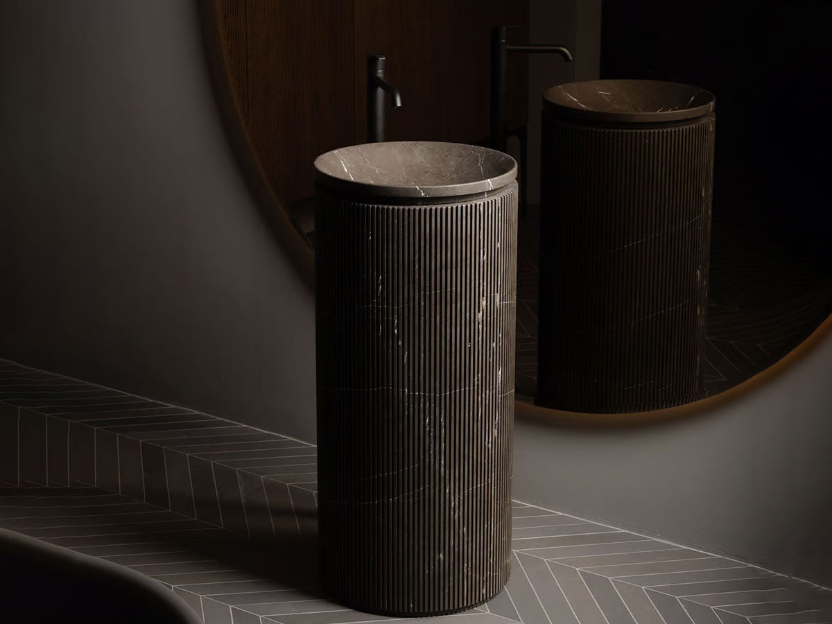 Inbani Grate Freestanding Washbasin Marble