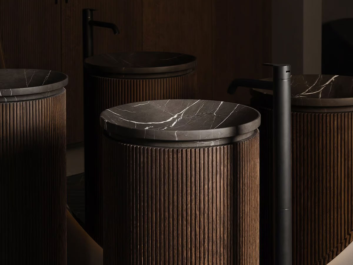 Inbani Grate Freestanding Washbasin Wood