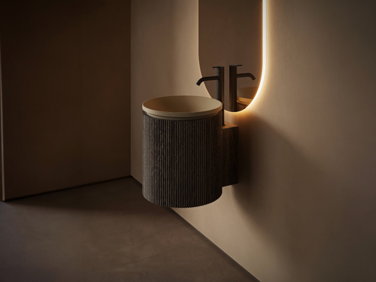 Inbani Grateround40 Wall Mounted Basin With Tap Hole