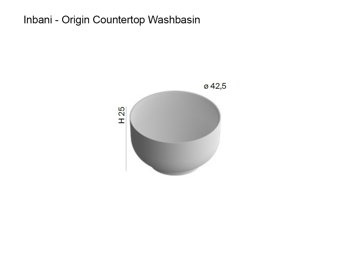 Inbani Origin25 Countertop Washbasin