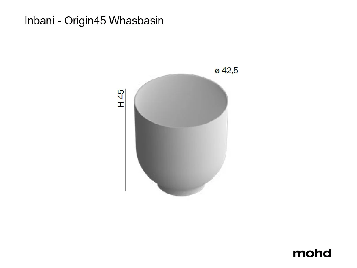Inbani Origin45 Countertop Washbasin