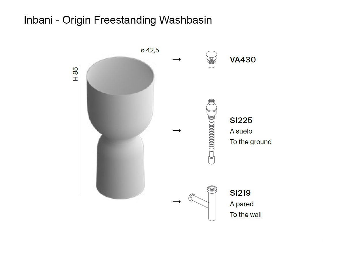 Inbani Origin Freestanding Washbasin
