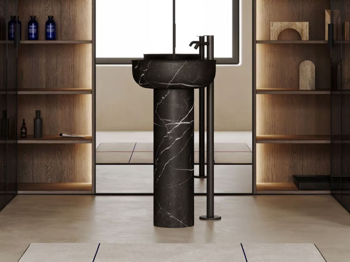 Inbani Prime88 Freestanding Washbasin Marble Base