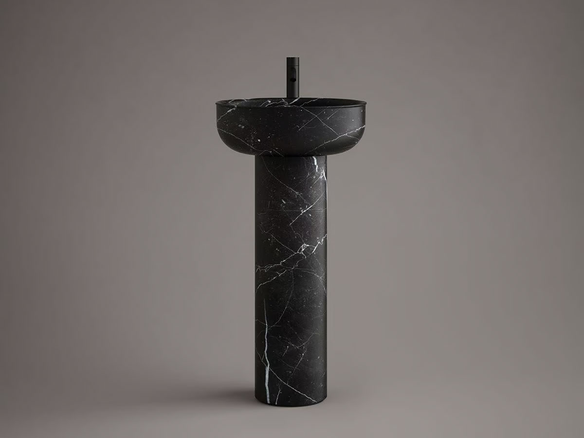 Inbani Prime88 Freestanding Washbasin Marble Base