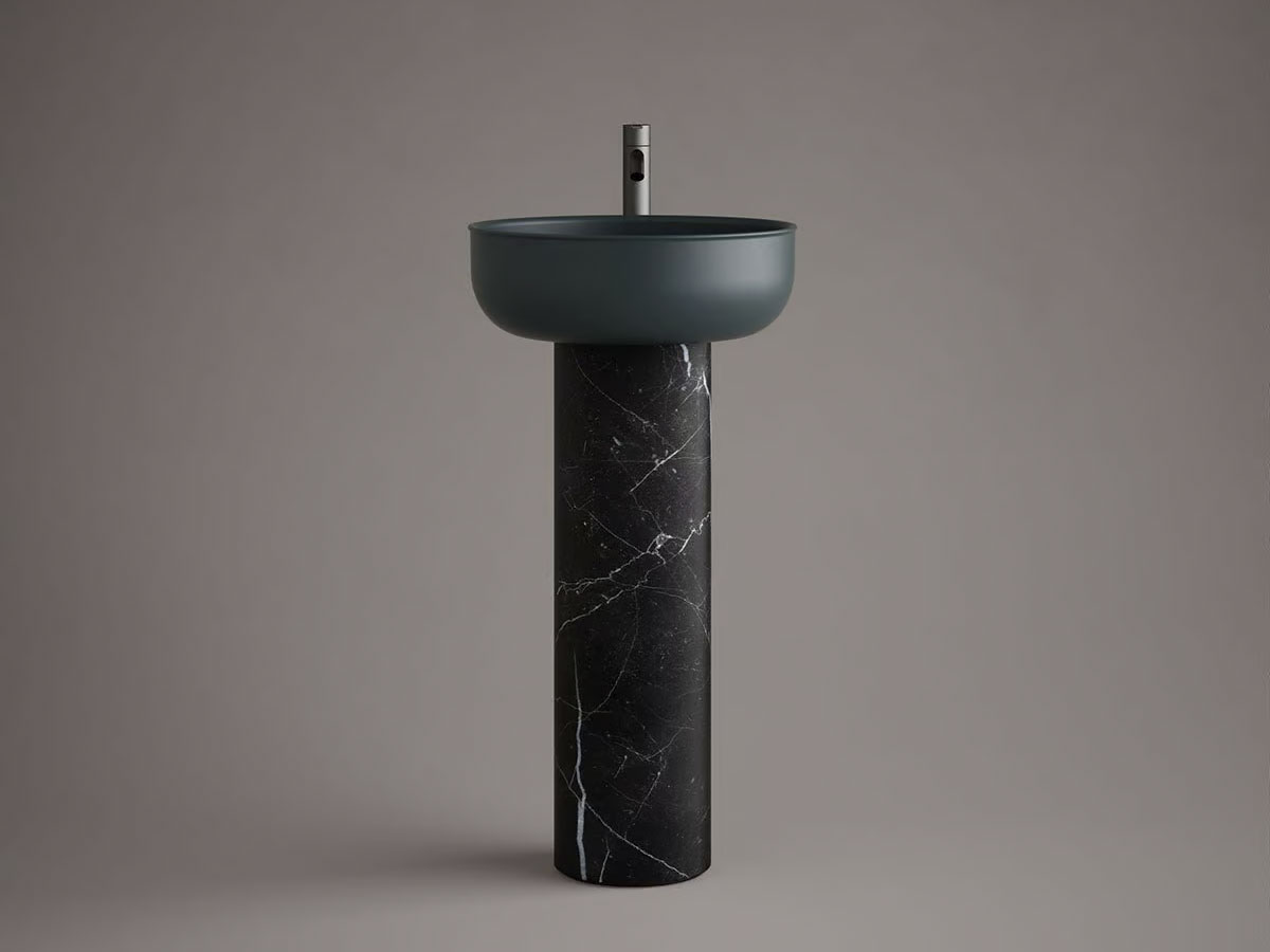 Inbani Prime88 Freestanding Washbasin Marble Base
