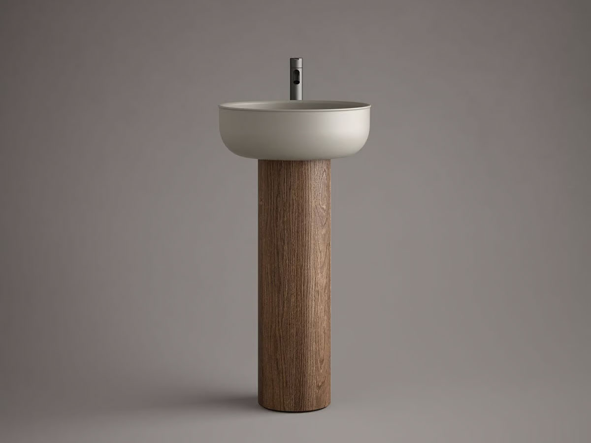 Inbani Prime88 Freestanding Washbasin Wooden Base