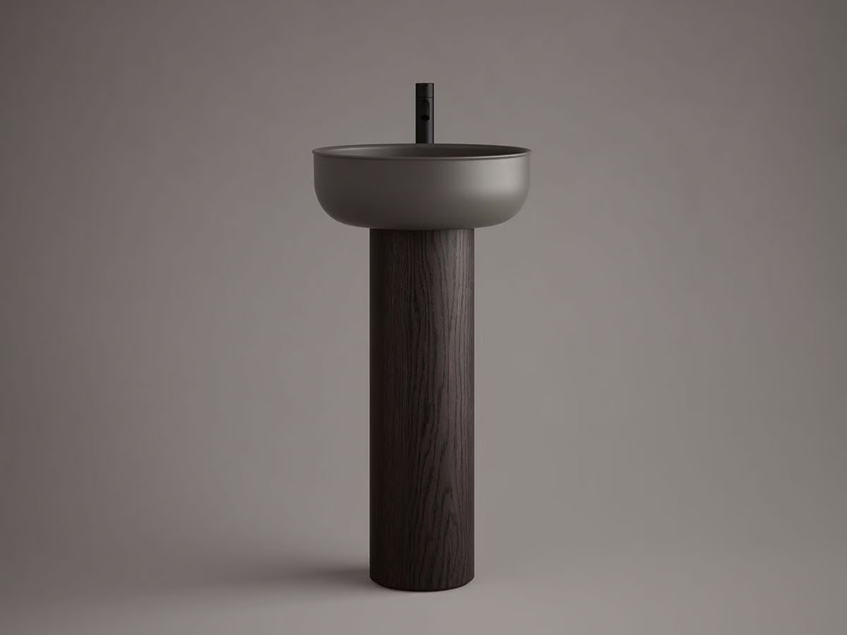 Inbani Prime88 Freestanding Washbasin Wooden Base