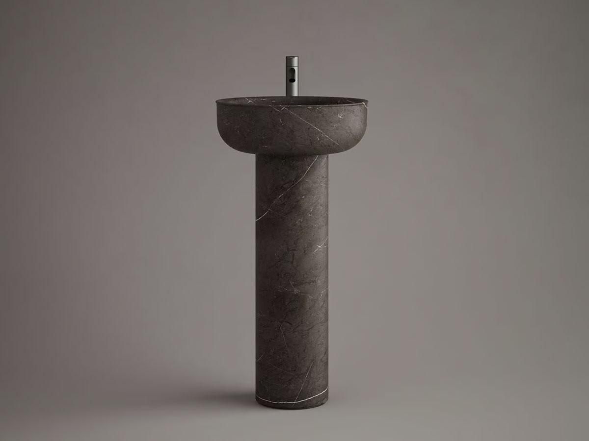 Inbani Prime88 Freestanding Washbasin Marble Base