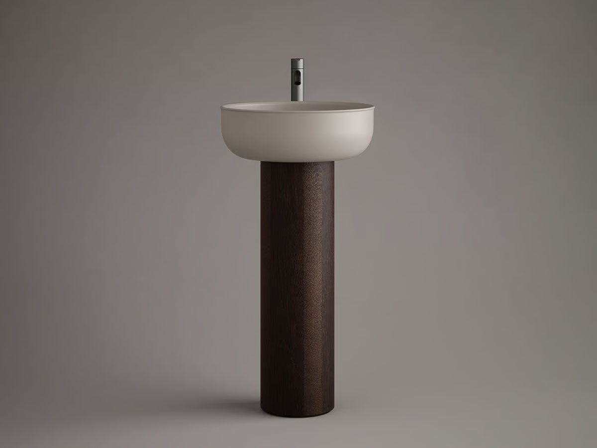 Inbani Prime88 Freestanding Washbasin Wooden Base