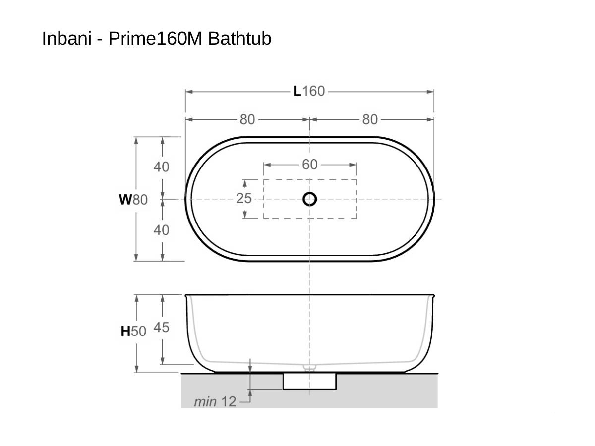 Inbani Prime160m Bathtub