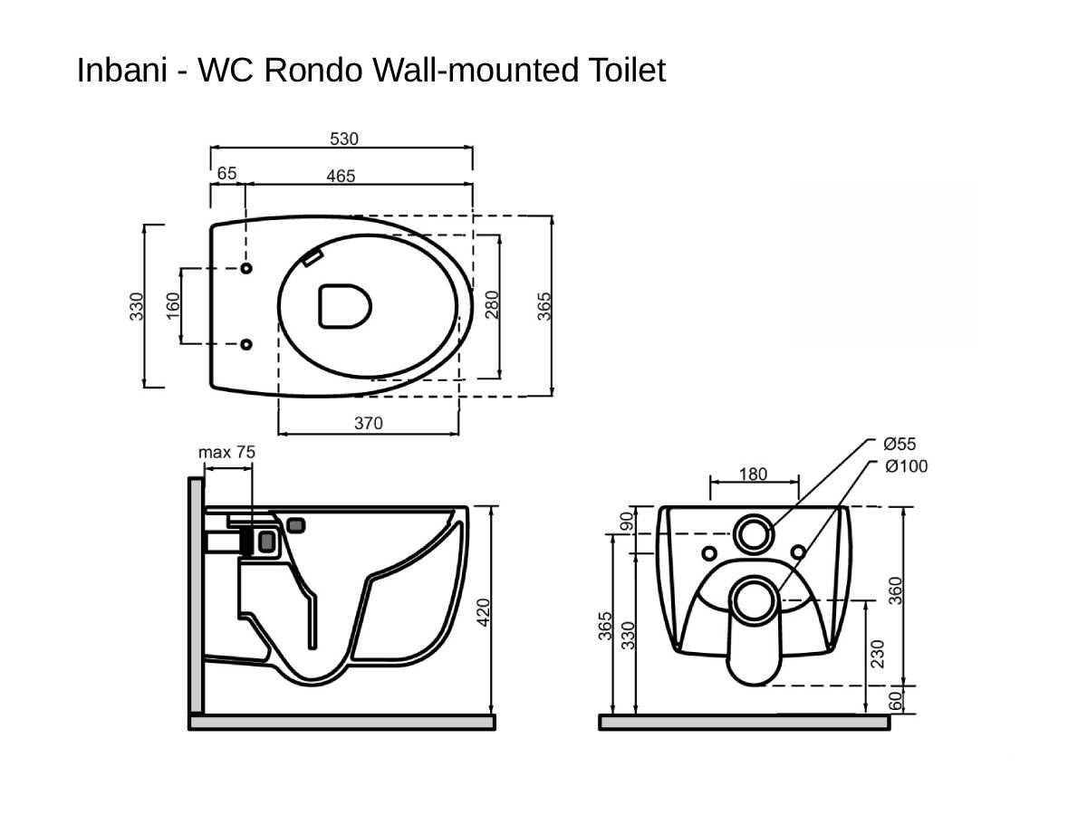 Inbani Rondo Wall Mounted Toilet