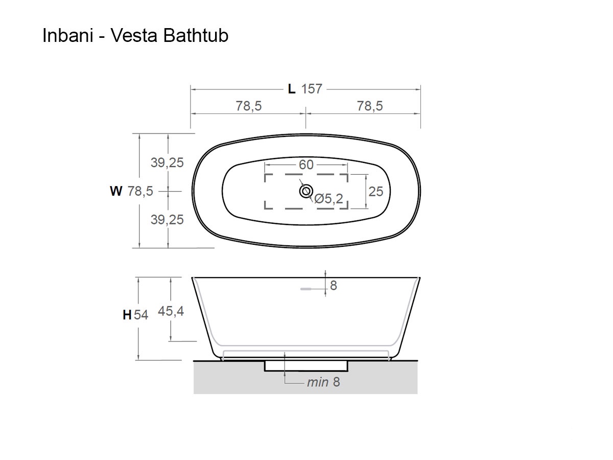 Inbani Vesta Bathtub