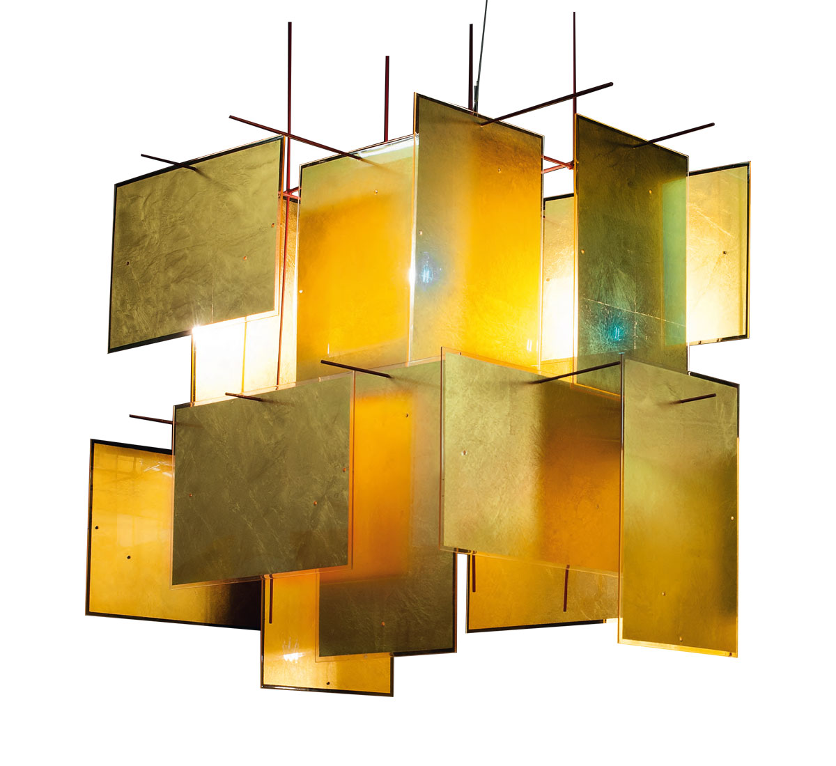 Ingo Maurer 1000 Karat Blau Suspension Lamp