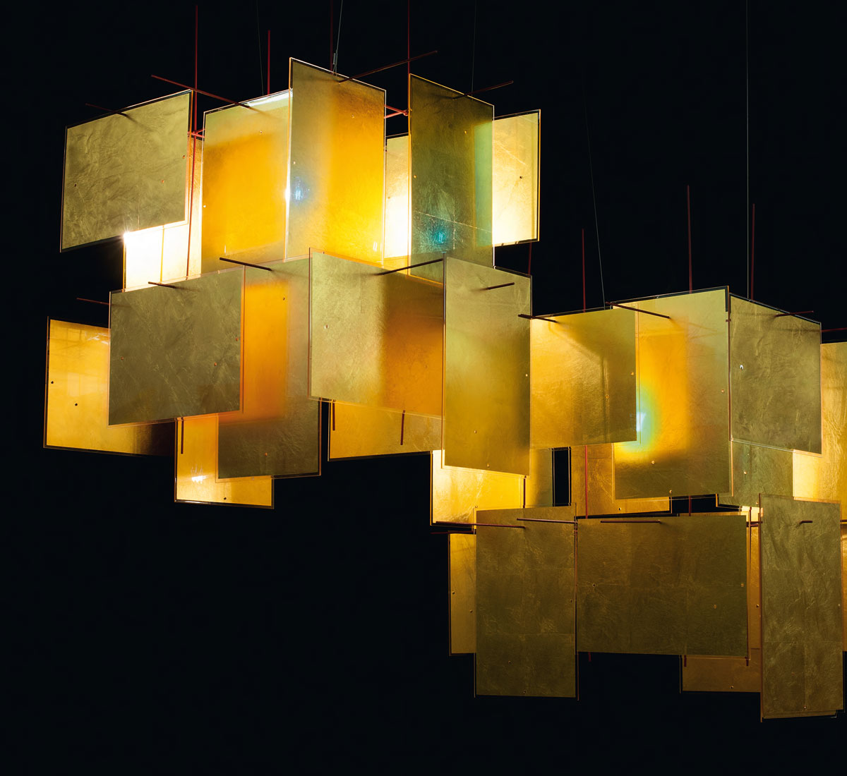 Ingo Maurer 1000 Karat Blau Suspension Lamp