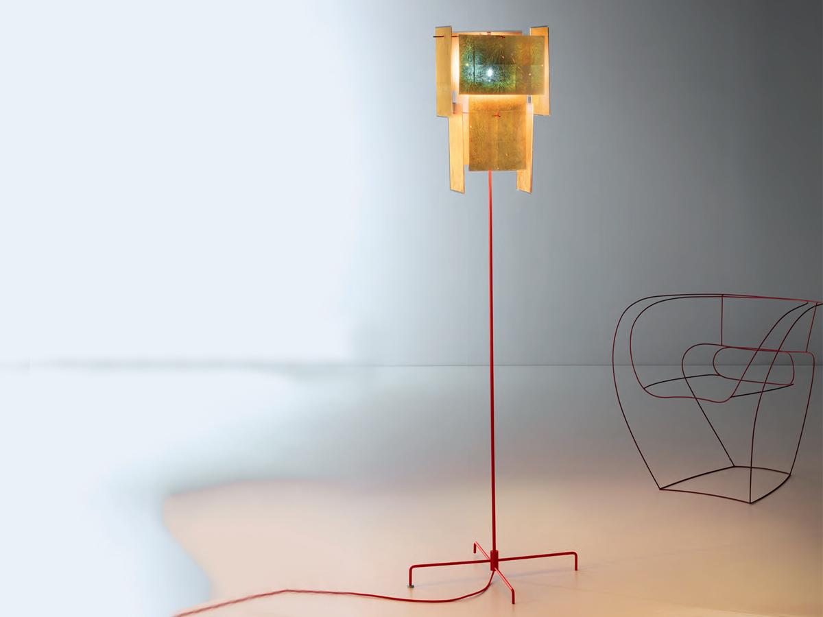 Ingo Maurer 24 Karat Blau Floor Lamp