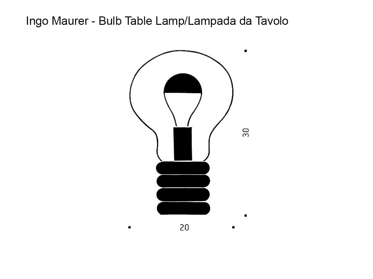 Ingo Maurer Bulb Table Lamp