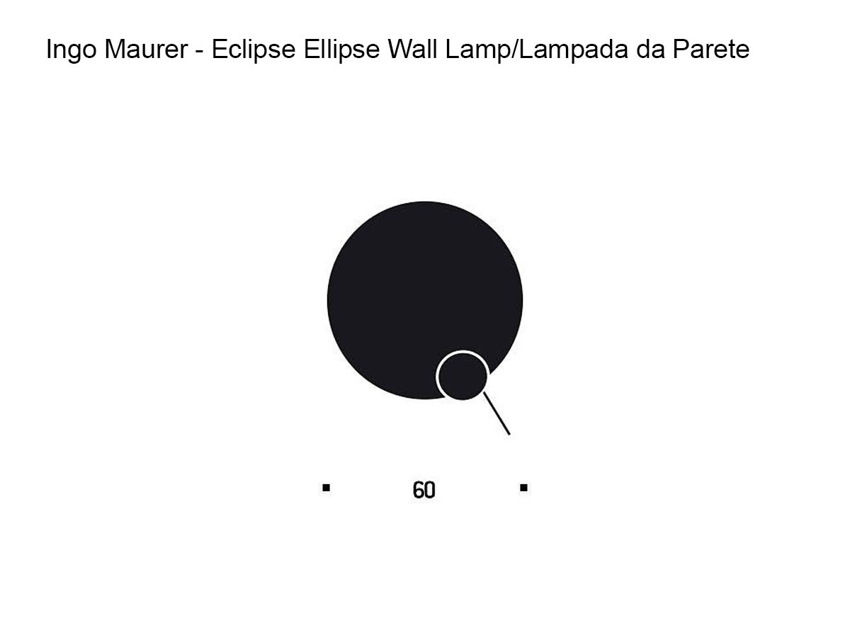 Ingo Maurer Eclipse Ellipse Wall Lamp
